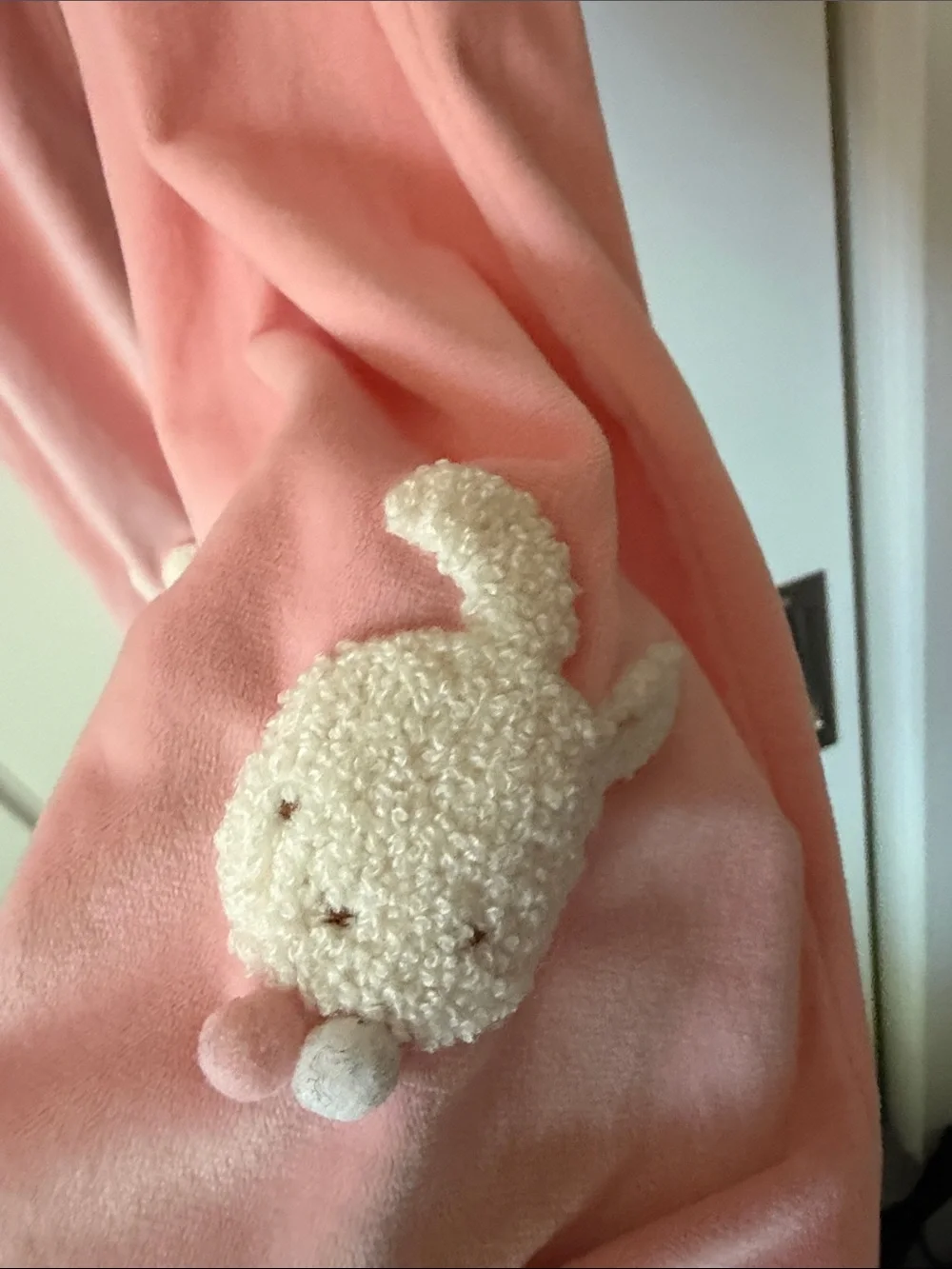 Familiar Japanese Brand Girls' Pink Bunny Cuff Jogger Sweatpants. Size 9-10